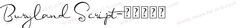 Buryland Script字体转换